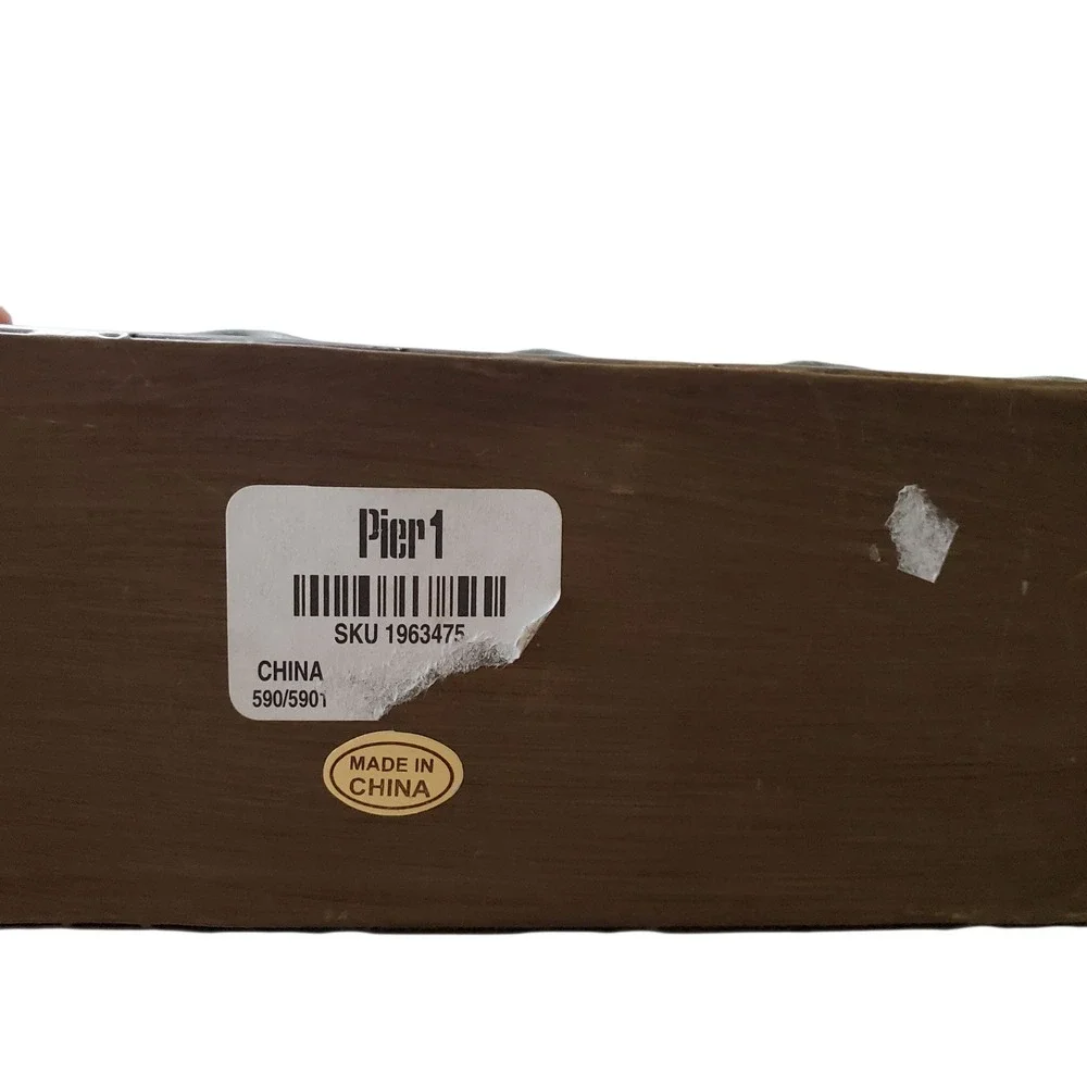 Pier 1 Imports Metal Feather Boho Folder Stationary Holder
